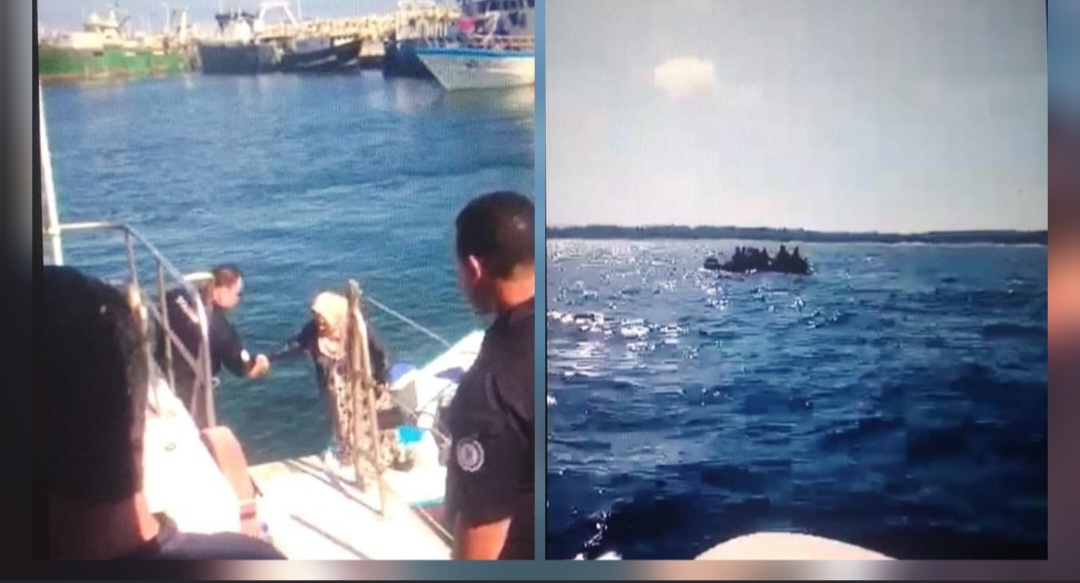 اعوان الوحدة البحرية للديوانة ببنزرت ينقذون  13 شخصا بينهم 5 أطفال حاولوا"الحرقة" ..